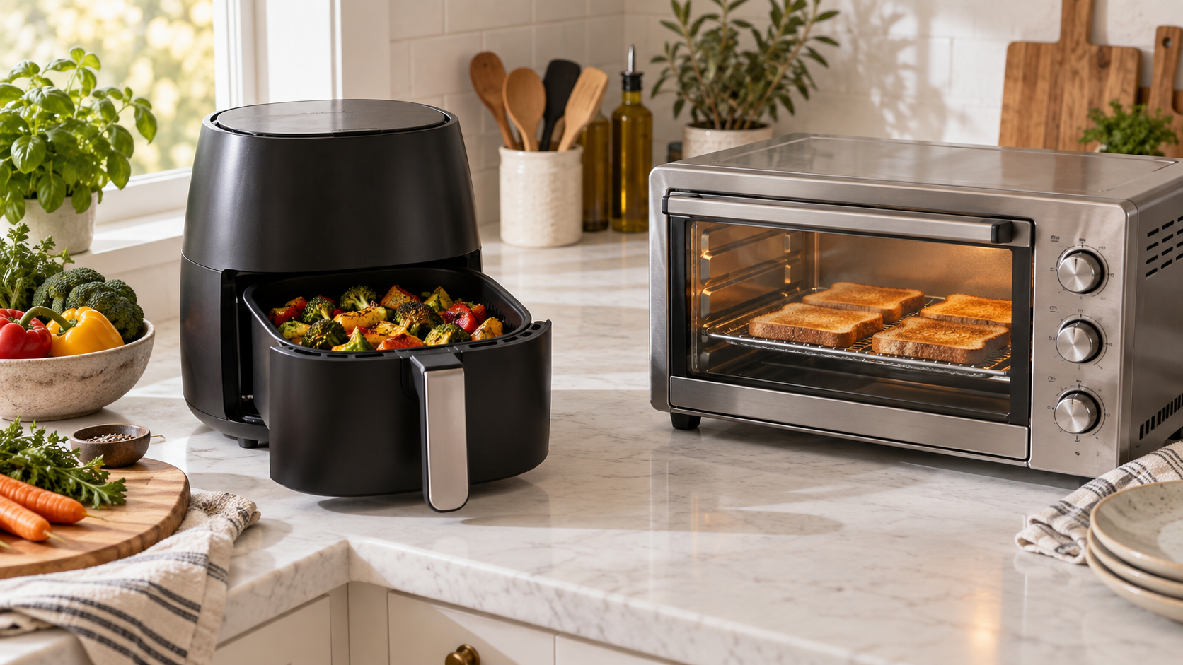 Compact Air Fryer vs Toaster Oven for a Small Kitchen