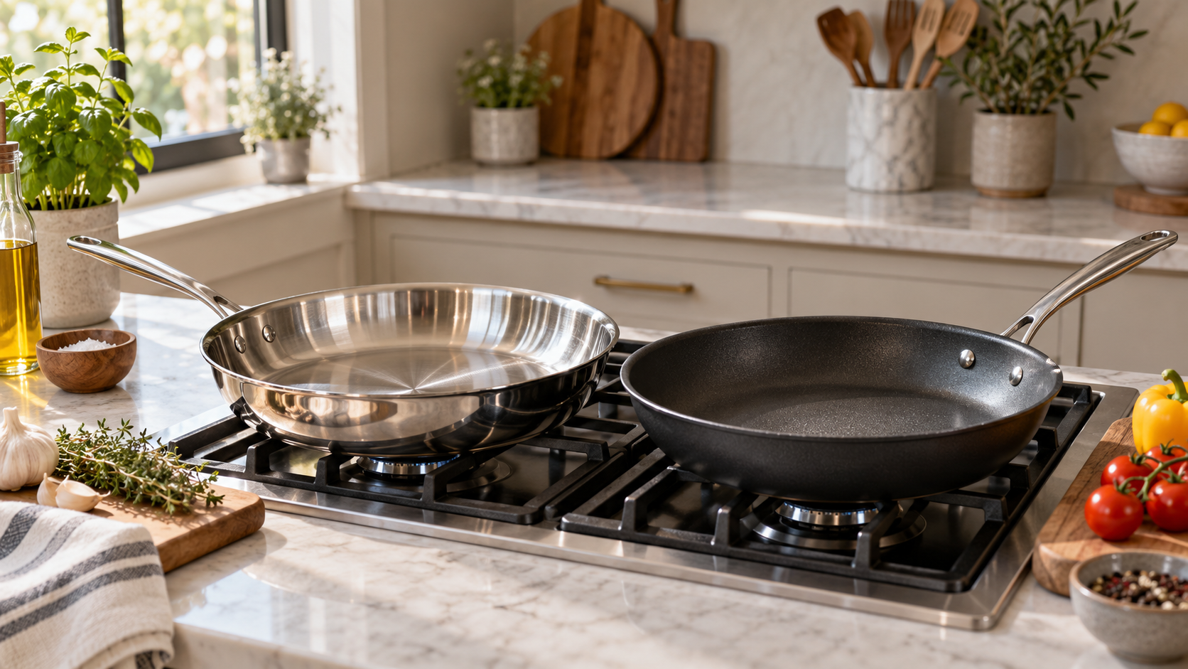 Stainless Steel vs Nonstick Cookware