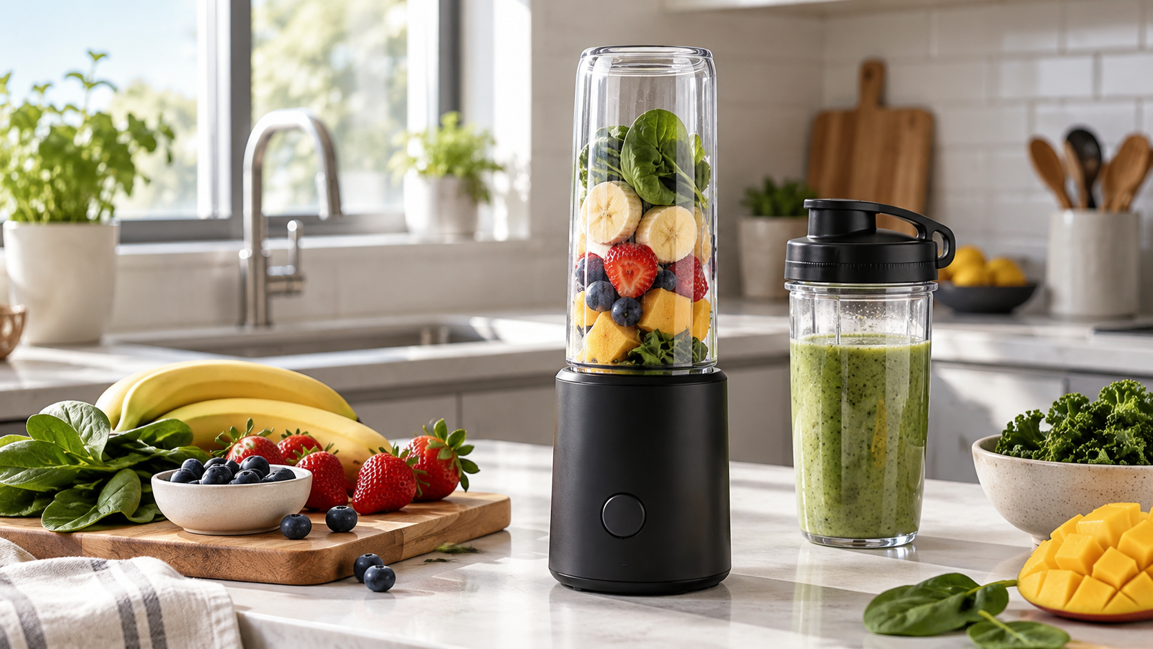Ninja Fit Personal Blender in a kitchen setting